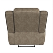 Lexicon Centeroak Modern Contemporary Microfiber Recliner in Sandy Brown