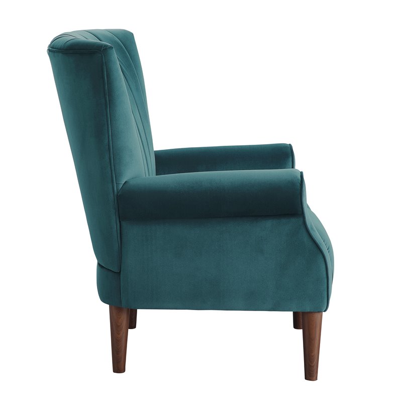 Turquoise velvet accent chair hot sale