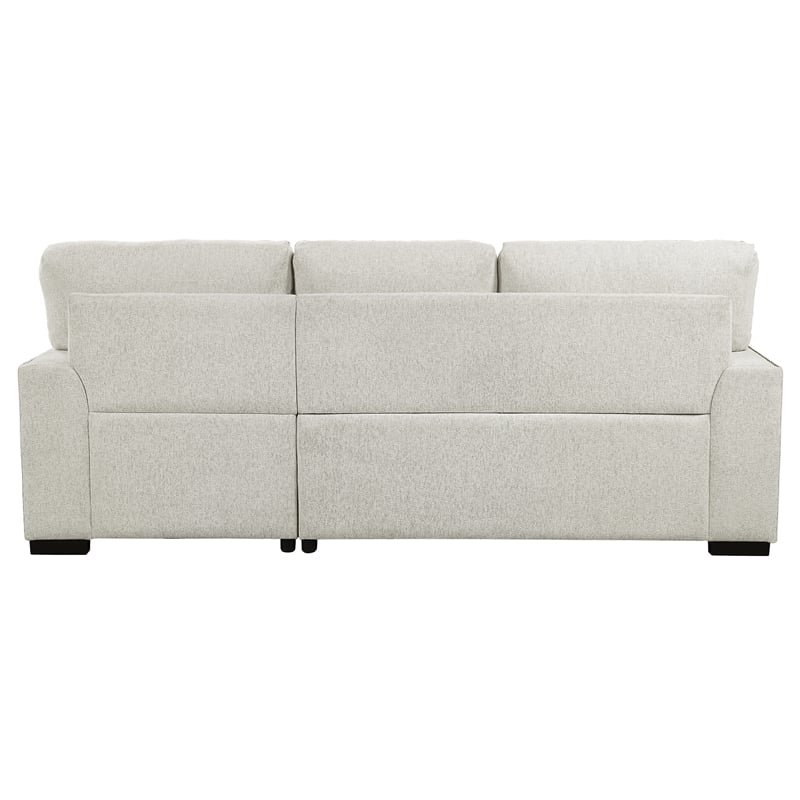 Lexicon Morelia 2-piece Contemporary Fabric Sectional with Right Chaise in Beige