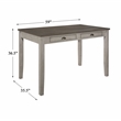 Lexicon Cottage Counter Height Dining Room Table in Brown and Light Gray