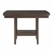 Lexicon Balin Counter Height Wood Dining Table with Lazy Susan in Brown