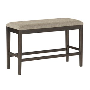 Lexicon Balin Counter Height Wood Bench in Brown