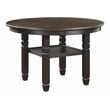 Lexicon Transitional Engineered Wood Dining Room Table in Brown/Black