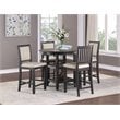 Lexicon Transitional Wood Counter Height Dining Room Table in Brown/Black