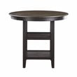Lexicon Transitional Wood Counter Height Dining Room Table in Brown/Black