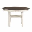 Lexicon Transitional Wood Dining Room Table in Brown/Antique White