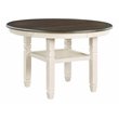 Lexicon Transitional Wood Dining Room Table in Brown/Antique White