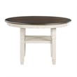 Lexicon 5-Piece Fabric Dining Set with 4 Side Chairs in Beige/Antique White