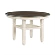 Lexicon 5-Piece Fabric Dining Set with 4 Side Chairs in Beige/Antique White
