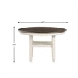 Lexicon 5-Piece Fabric Dining Set with 4 Side Chairs in Beige/Antique White