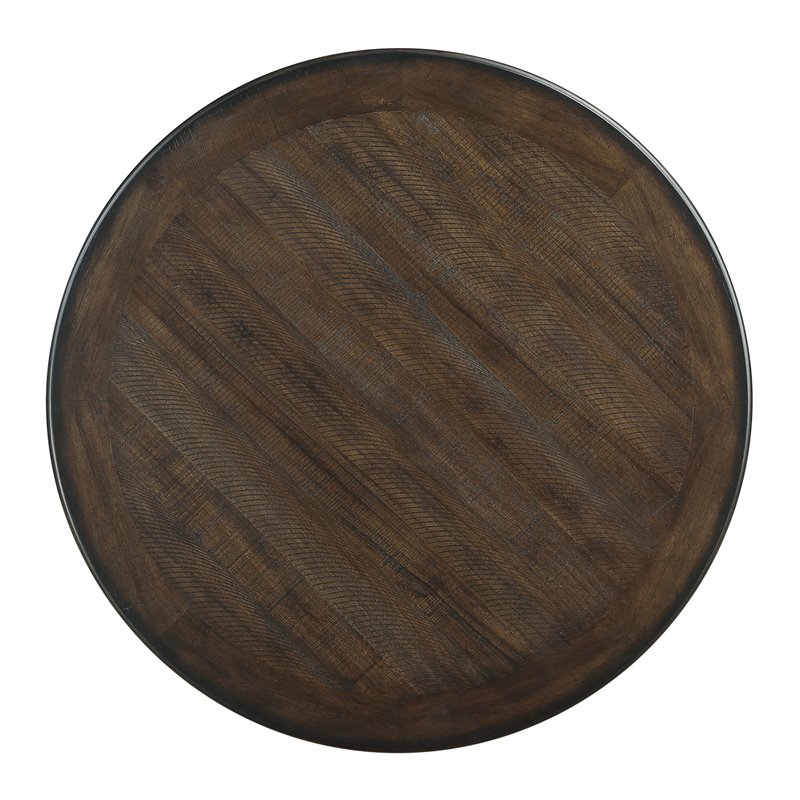 Lexicon Transitional Wood Counter Height Dining Room Table in Brown/White