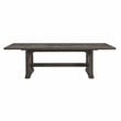 Lexicon Transitional Engineered Wood Dining Room Table in Driftwood Brown