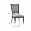 Lexicon 7-Piece Wood Dining Set with Arm and Side Chairs in Driftwood Brown/Gray