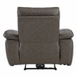 Lexicon Maroni Leather Power Reclining Chair with Power Headrest in Dark Brown