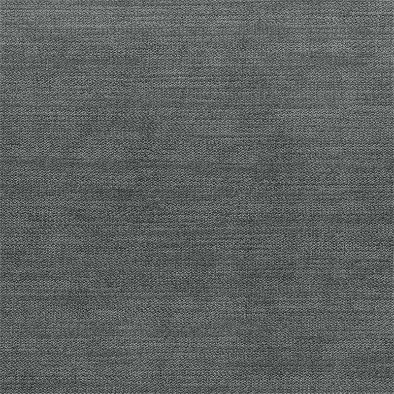 Lexicon Tesoro 3-Piece Modern Wood & Fabric Sofa in Dark Gray