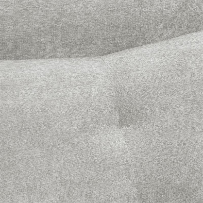 Lexicon Tesoro 6-Piece 1 Recliner Wood & Fabric Sectional Set in Mist Gray