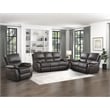 Lexicon Dawson Double Reclining Love Seat in Brown