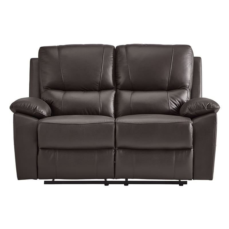Lexicon Dawson Double Reclining Love Seat in Brown