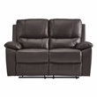 Lexicon Dawson Double Reclining Love Seat in Brown