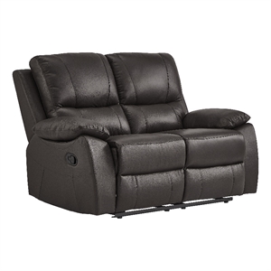 lexicon dawson double reclining love seat in brown
