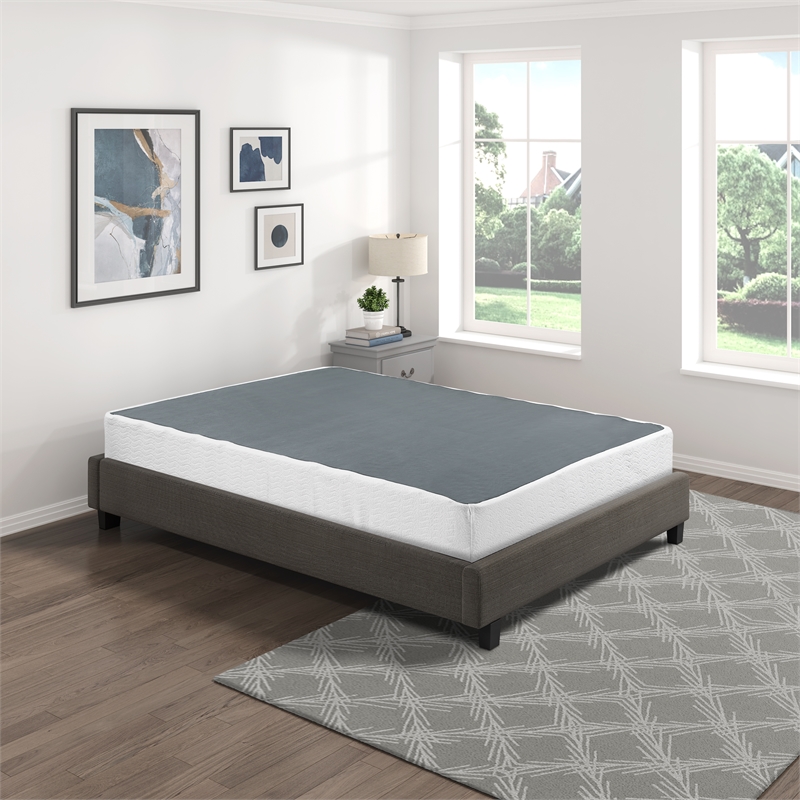 Lexicon Perrin California King Size Mattress Foundation in White
