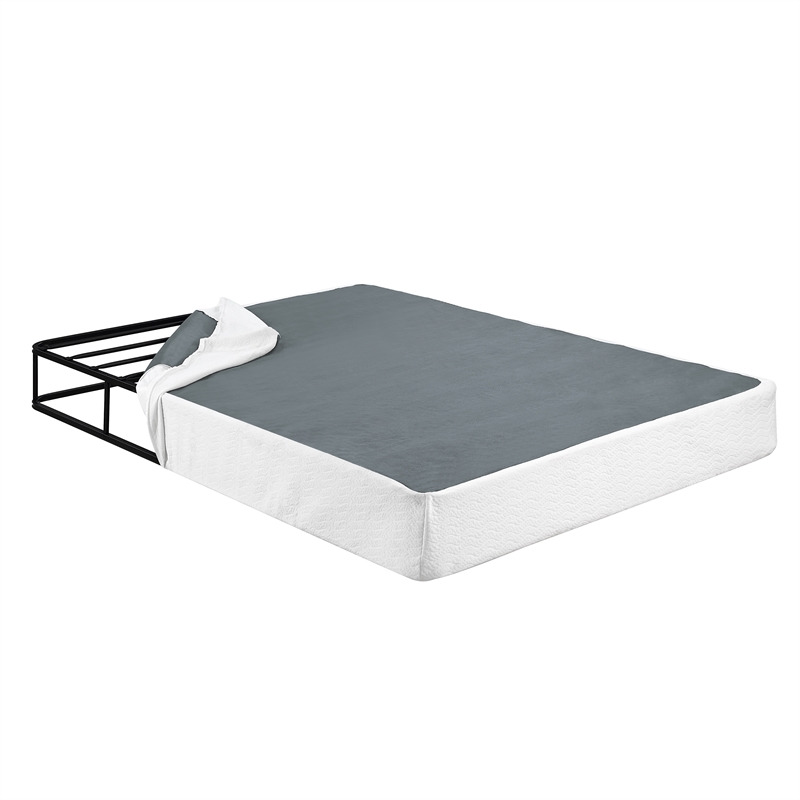 Lexicon Perrin Eastern King Size Mattress Foundation in White
