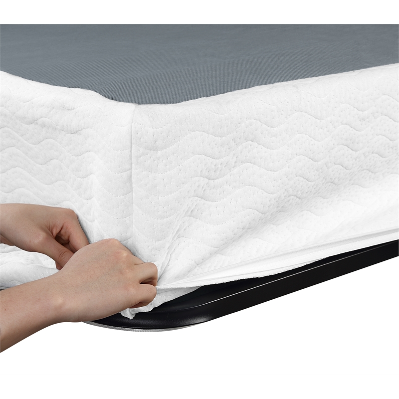 Lexicon Perrin Queen Size Mattress Foundation in White