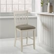 Lexicon Junipero Antique White Full Back Counter Height Chair (Set of 2)