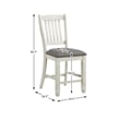 Lexicon Granby Counter Height Dining Chair in Antique White (Set of 2)