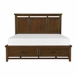 Lexicon Frazier Park Queen Platform Bed with Drawers in Brown Cherry
