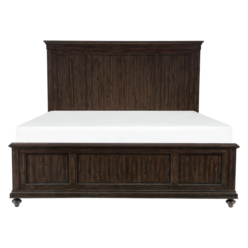 Lexicon Cardano Queen Bed in Driftwood Charcoal