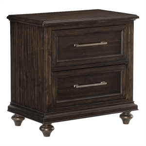 lexicon cardano nightstand in driftwood charcoal