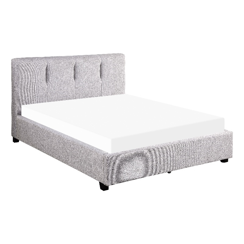 Lexicon Aitana Fabric Upholstered Full Platform Bed in Gray
