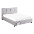 Lexicon Aitana Solid Wood California King Platform Bed in Gray