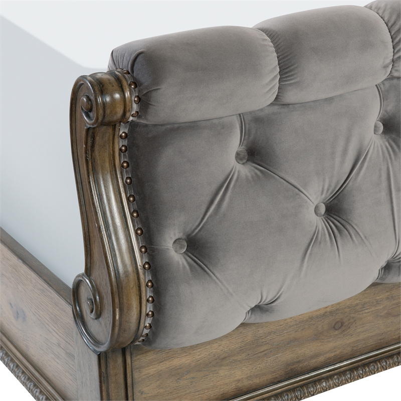 Lexicon Rachelle Queen Bed in Weathered Pecan/Gray