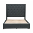 Lexicon Fairbon Tufted Upholstery Queen Bed in Gray
