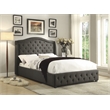 Lexicon Bryndle Pine Wood California King Headboard in Charcoal