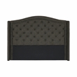 Lexicon Bryndle Pine Wood California King Headboard in Charcoal