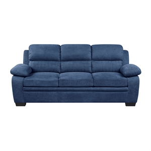Lexicon Holleman Fabric Upholstered Sofa in Blue Color