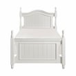 Lexicon Clementine Rubberwood and MDF Board Twin Platform Bed in White