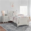 Lexicon Clementine Rubberwood and MDF Board Twin Platform Bed in White