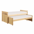 Lexicon Bartly Pine Wood and MDF Board Twin/Twin Bed in Natural Pine