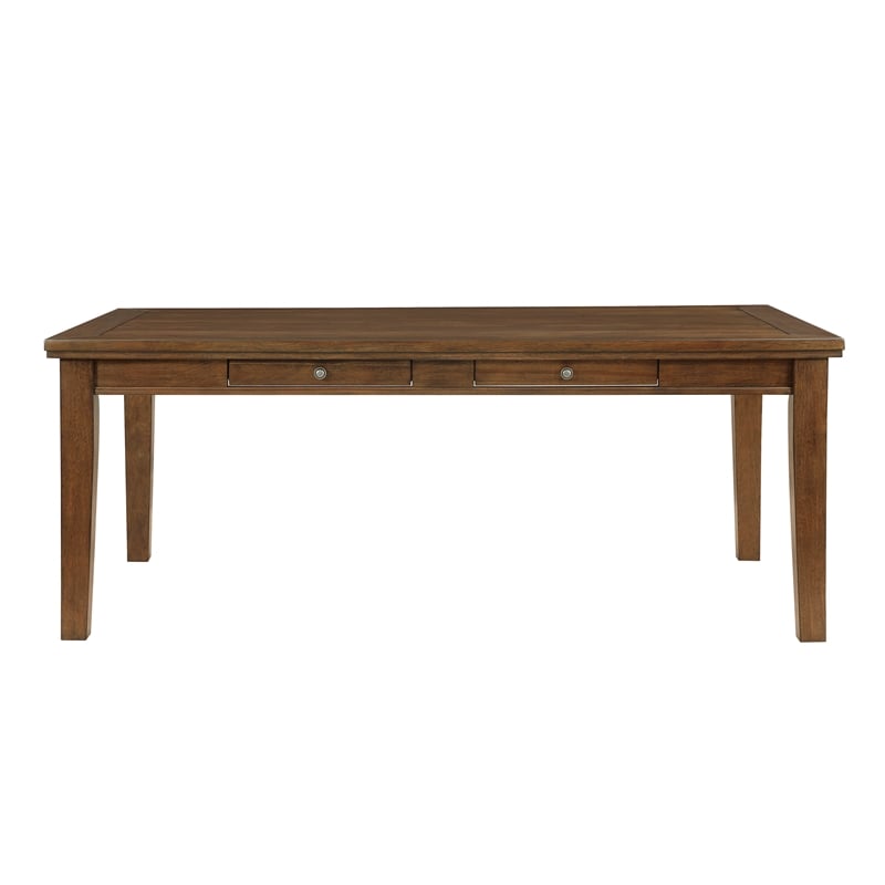 Lexicon Tigard Asian Hardwood and MDF Board Dining Room Table in Cherry