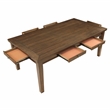 Lexicon Tigard Asian Hardwood and MDF Board Dining Room Table in Cherry