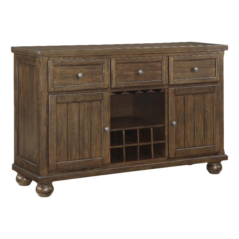 Lexicon Contemporary Wood and MDF Board Dining Room Server in Cherry