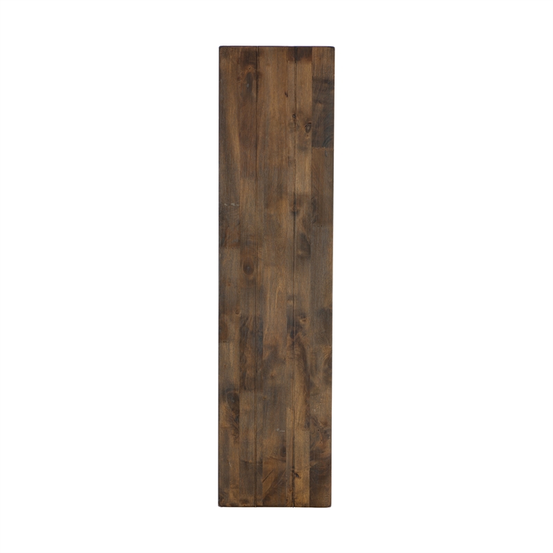 Lexicon Transitional Solid Wood Dining Room Bench in Burnished Brown
