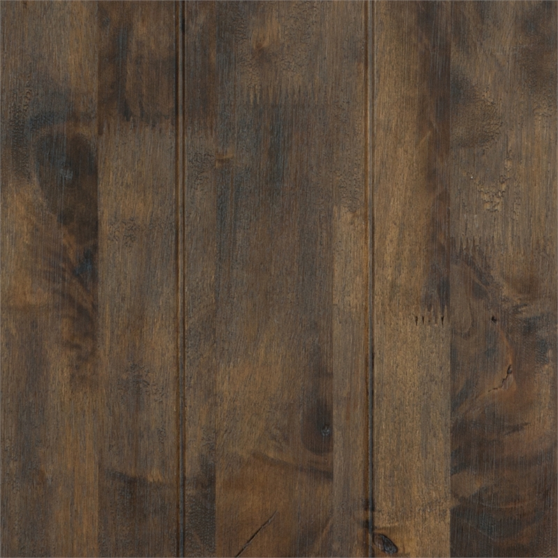 Lexicon Transitional Solid Wood Dining Room Bench in Burnished Brown