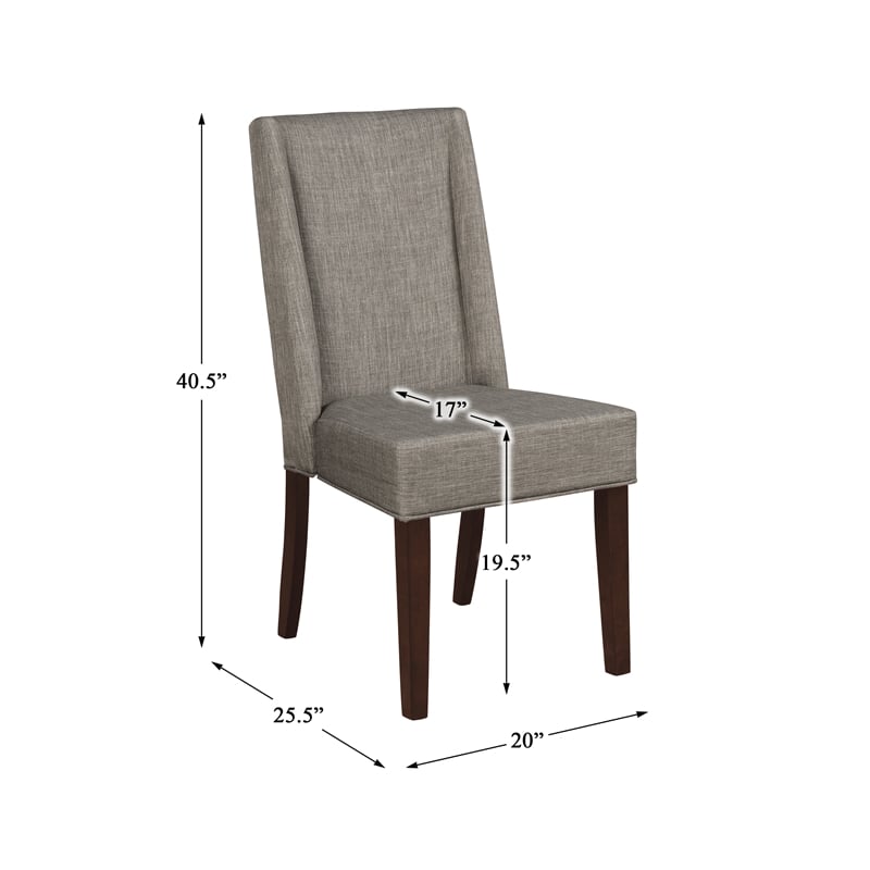 Lexicon Kavanaugh Asian Hardwood Dining Room Side Chair in Espresso (Set of 2)