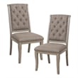 Lexicon Traditional Wood Dining Room Side Chair in Gray Cashmere (Set of 2)