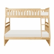 Lexicon Contemporary Wood and MDF Board Twin/Full Bunk Bed in Natural Pine